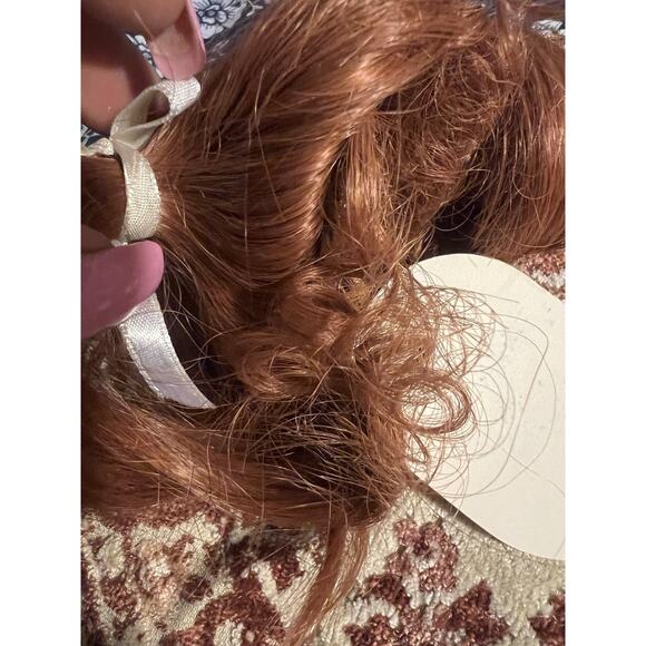 Hand Styled Doll Wigs By Global Dolls Model Janey Size 7-8 Color Carrot Red - Picture 12 of 12